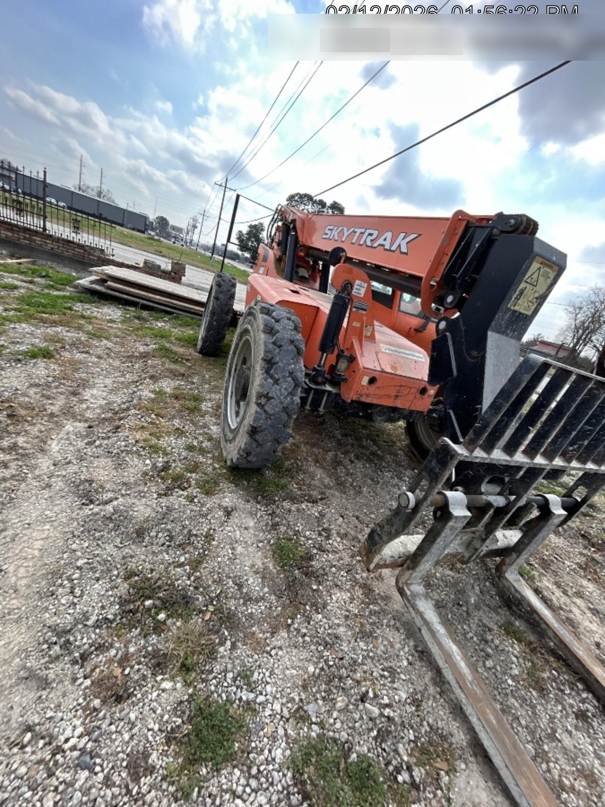 2019 Skytrak 6036 Cab/Heat/Air, Solid Tires, LED Work Lights, Beacon w/50" Carriage, 48" Pallet Forks