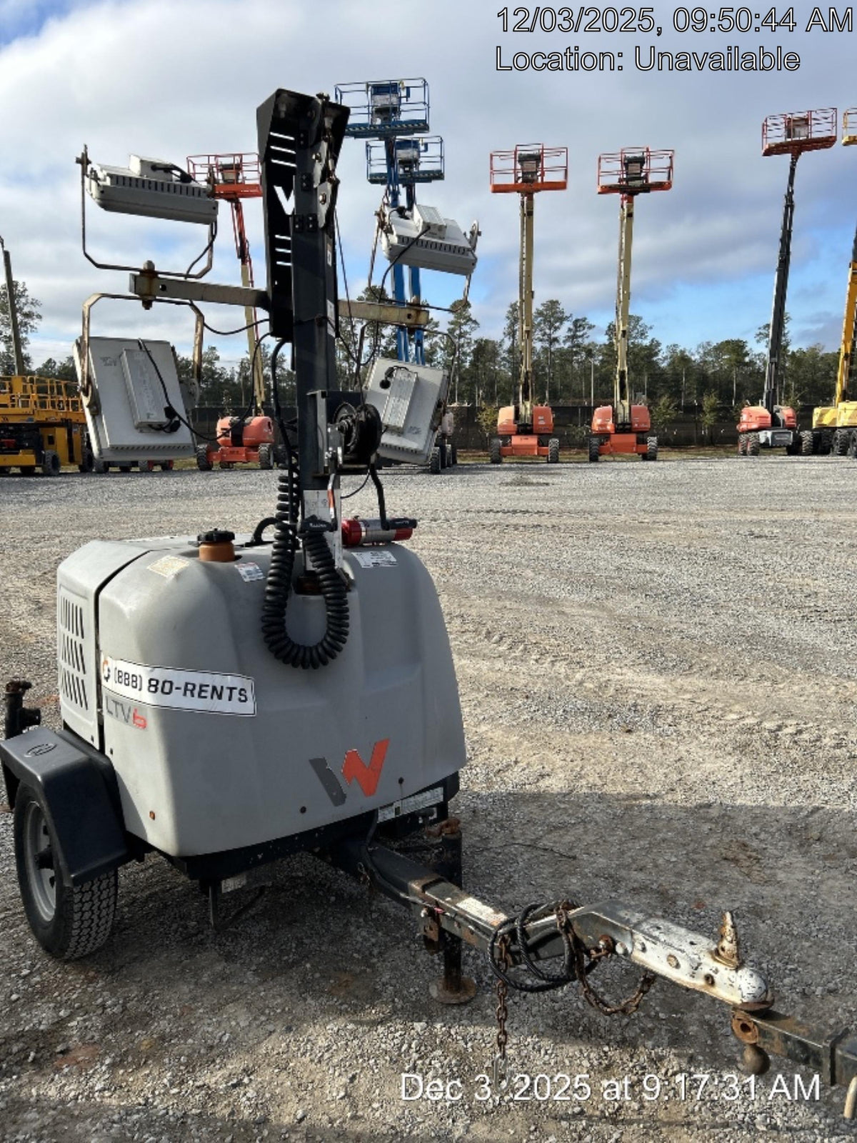 2019 Wacker Neuson LTV6K-LED LTV6K Light Tower, LED 300W, Telematics EQ SH Kubota