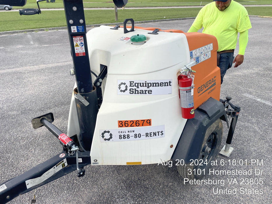 2023 Generac MLT2 Diesel, Flex Switch 120V Input, Powerzone Controller, 
(4) 320W LED Lights, 4kW Generator, 39.9 Gal Fuel Tank, 2" Ball, T3