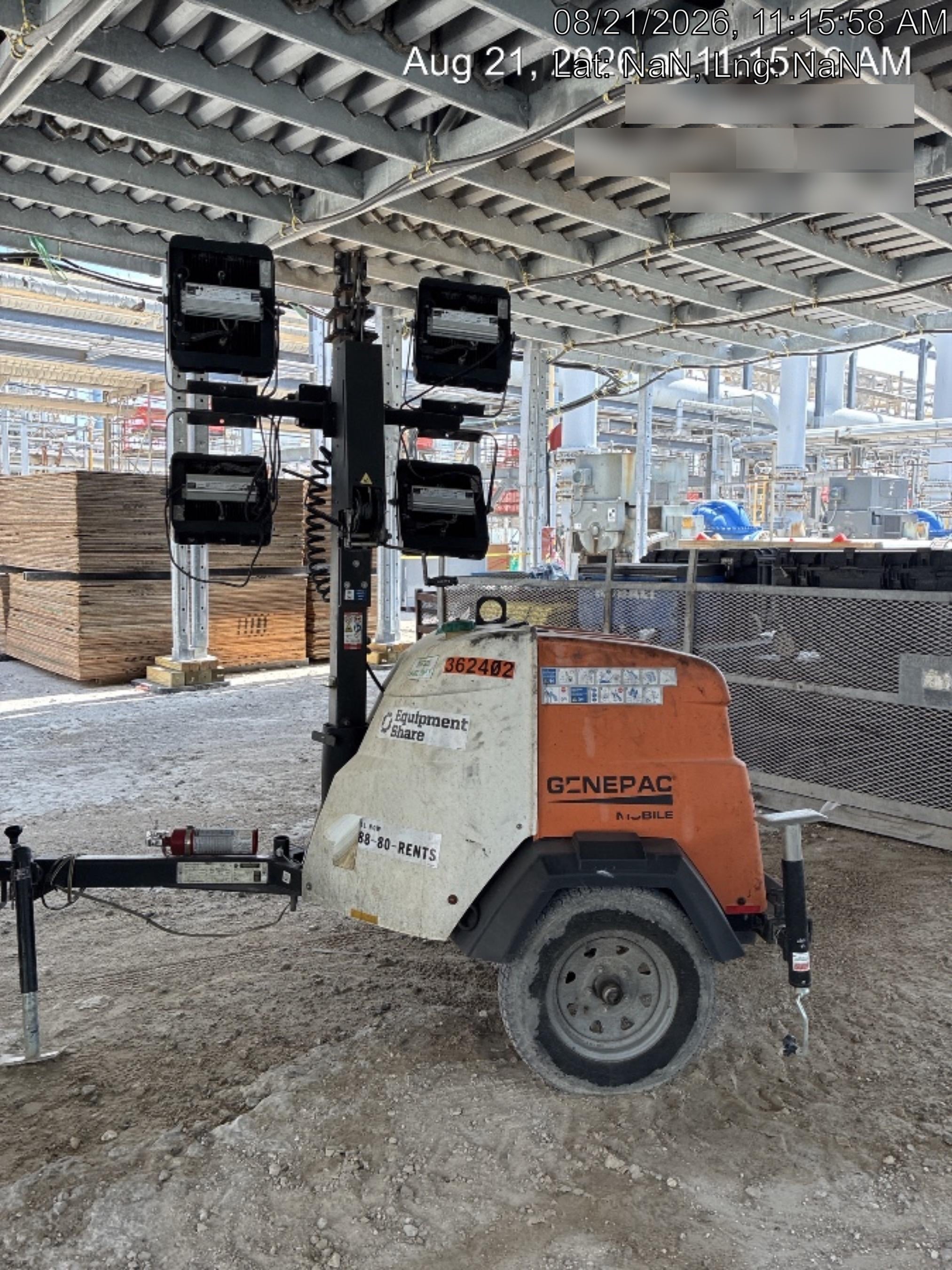 2023 Generac MLT2 Diesel, Flex Switch 120V Input, Powerzone Controller, 
(4) 320W LED Lights, 4kW Generator, 39.9 Gal Fuel Tank, 2" Ball, T3