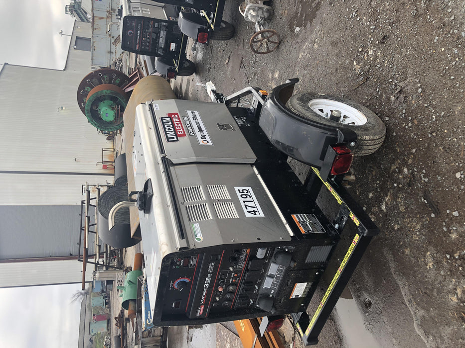 2019 Lincoln Electric Vantage 322 Ready-Pak 3, Two Wheel Trailer, Fender and Light Kit, Cable Rack