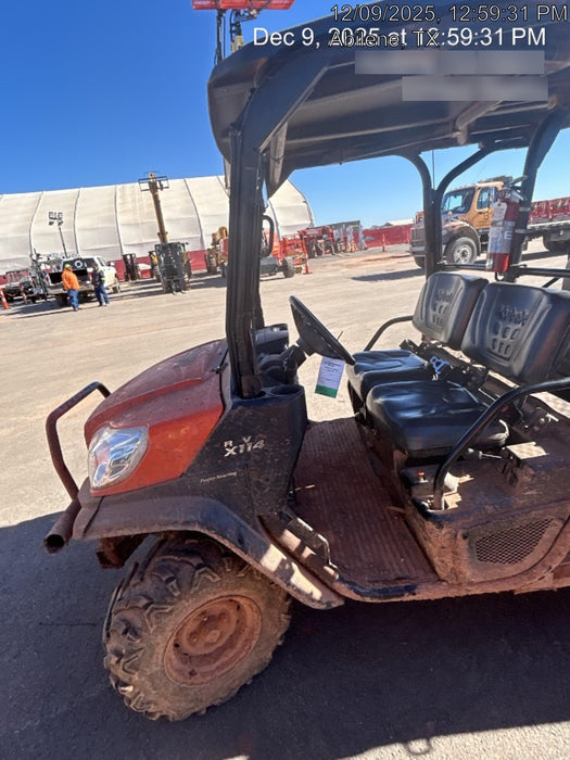 2022 Kubota RTV-X1140W-H Plastic Canopy, Windshield Acrylic Clear, LED Strobe Light, Wire Harness Kit, Back up Alarm