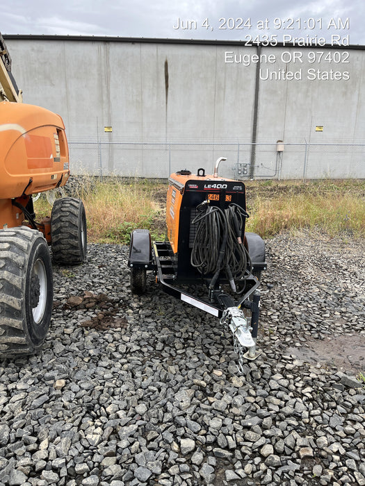 2022 Lincoln Electric LE400 Kubota V1505, Trlr, Cable Rack, Light Kit, ES Decals, T3