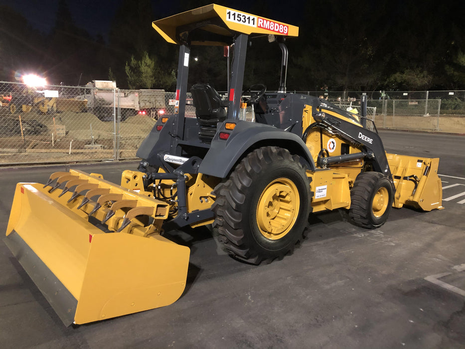 2020 John Deere 210LEP Canopy, 4WD, Second rear hydraulic cylinder, Light Package, Wheel weights