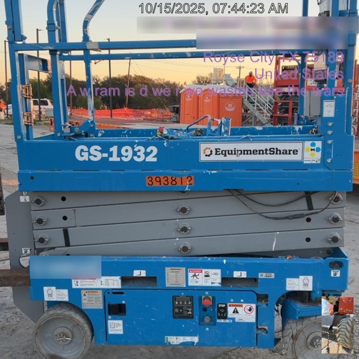 2017 Genie GS-1930 Genie GS1930 Scissor Lift