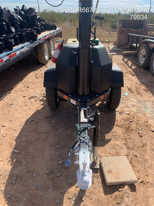 2022 Allmand NLV3GR (4) LED Light Fixture 350W, 23' Vertical Mast, 3kW Prime, Towable, ES Decals, T3