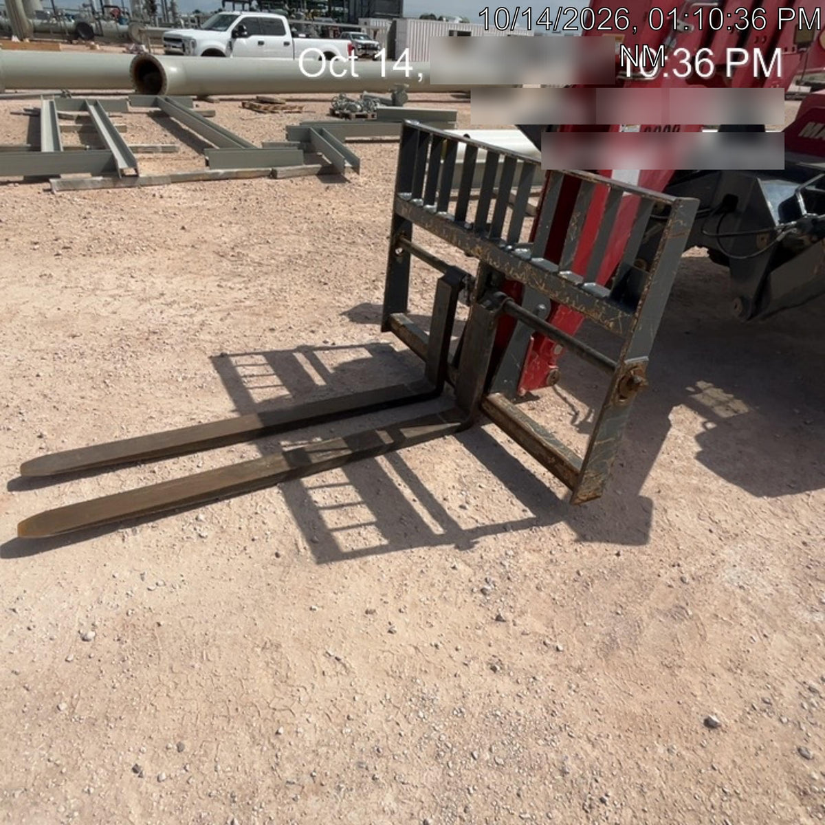 2018 Manitou MTA10055 Manitou MTA 10055 (open ROPS) w/Cab/Heat/AC, Work Lights/Strobe, Aux Hyd, Solid Tires, Lift Hook, 66" Carriage, 60" Forks
