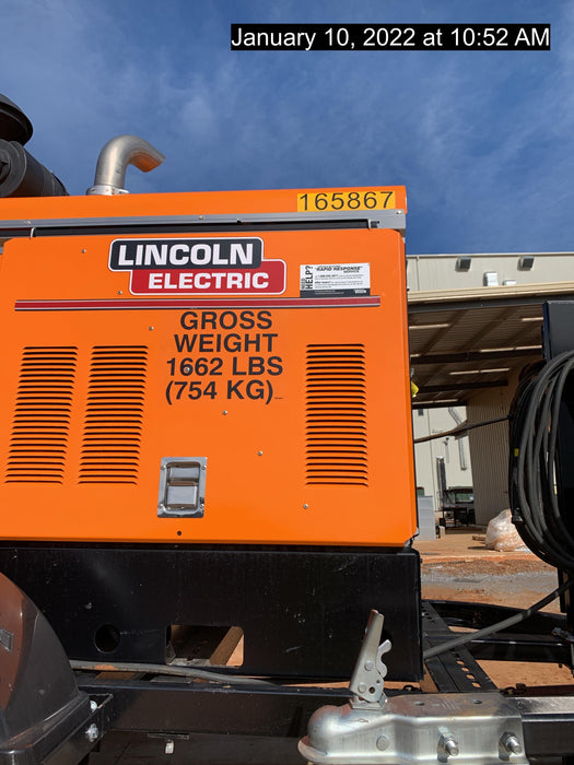 2021 Lincoln Electric Vantage 549X Ready Pak 3, ORANGE (includes trailer, cable rack, fender light kit)