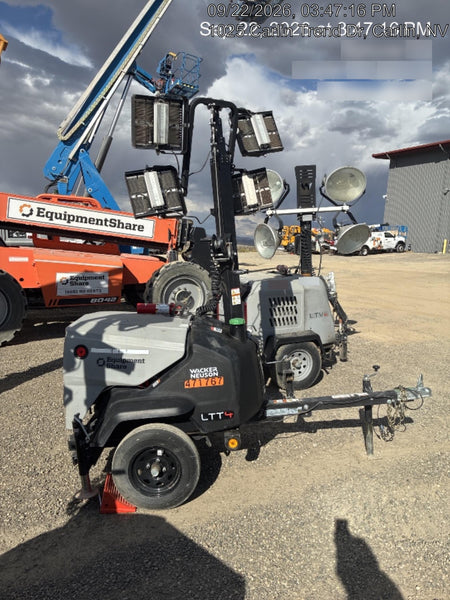 2024 Wacker Neuson LTT4 Diesel, Kohler KDW702, Deep Sea Controller, Auto Start, LED 320W, Bypass Outlet, T3