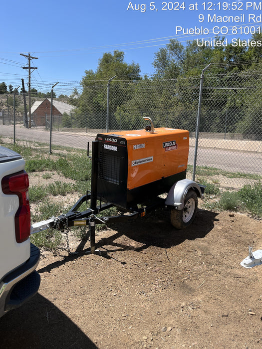 2022 Lincoln Electric LE400 Kubota V1505, Trlr, Cable Rack, Light Kit, ES Decals, T3