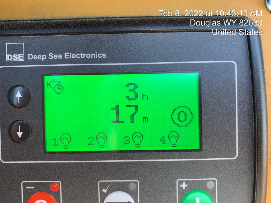 2022 Allmand NLV3GR (4) LED Light Fixture 350W, 23' Vertical Mast, 3kW Prime, Towable, Deep Sea L401, Leveling Jacks, Yanmar T4F 5.8hp