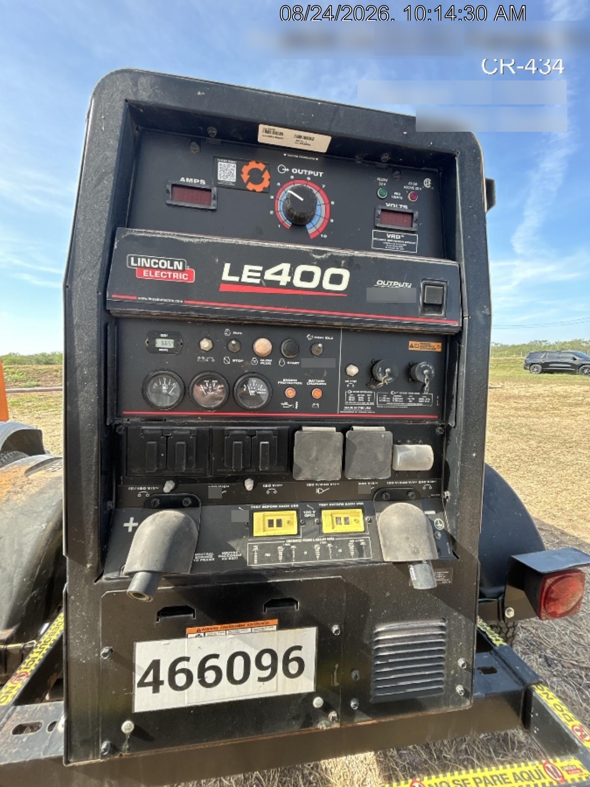 2024 Lincoln Electric LE400 Kubota V1505, Trlr, Cable Rack, Light Kit, ES Decals, T3