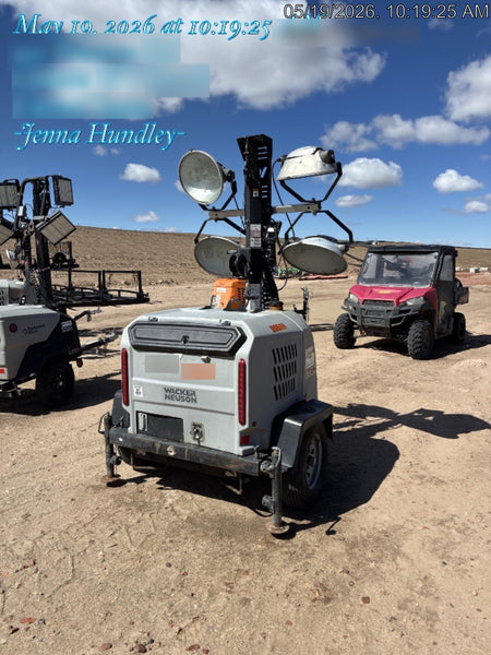 2018 Wacker Neuson LTV6L-MH Wacker Neuson LTV6L Mobile Light Tower w/Fuel Level Sensor Installed
