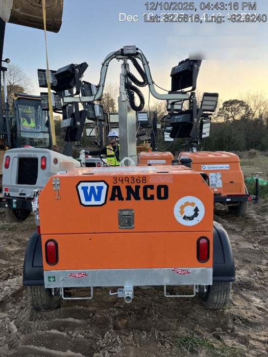 2024 Wanco WLTT-4MM4K Diesel, Deep Sea Controller, Shore Power Plug, Auto Start, (4) 350W LED Floodlights, 4kW Generator, 60 Gal Fuel Tank, 2" Ball, T3