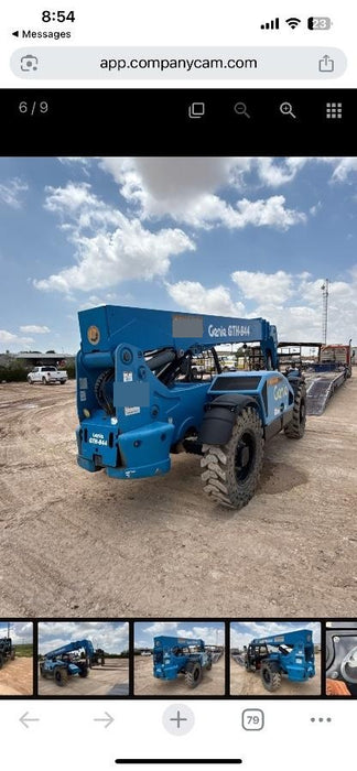 2018 Genie GTH-844 Genie GTH-844 w/Open ROPS, Solid Tires, beacon/work lights, 60" carriage/forks