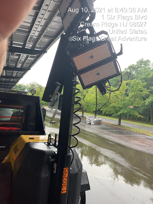 2021 Allmand NLV3GR (4) LED Light Fixture 350W, 23' Vertical Mast, 3kW Prime, Towable, Deep Sea L401, Leveling Jacks, Yanmar T4F 5.8hp