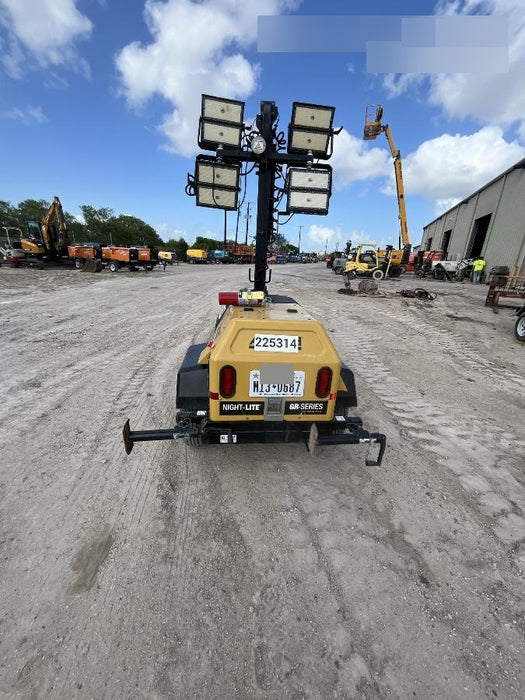 2022 Allmand NLV3GR (4) LED Light Fixture 350W, 23' Vertical Mast, 3kW Prime, Towable, Deep Sea L401, Leveling Jacks, Yanmar T4F 5.8hp