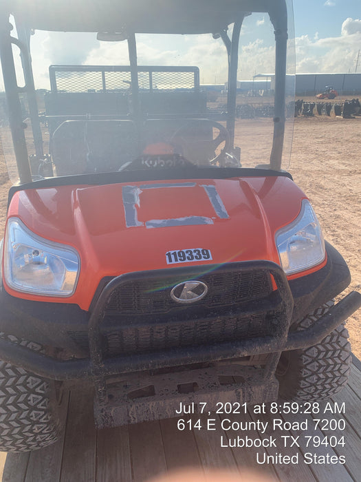Kubota RTV-X1140W-H Canopy, 4-Seater, Diesel, Windshield Acrylic Clear, LED Strobe, Backup Alarm