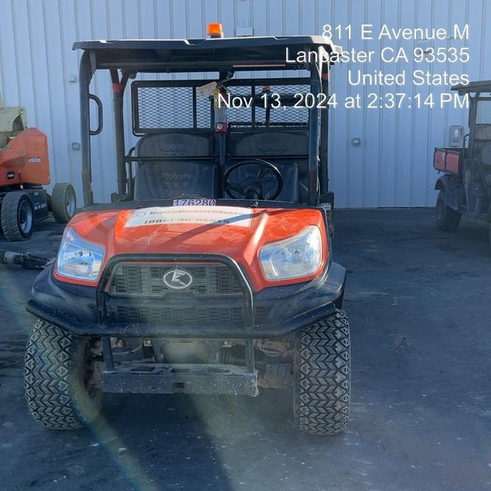 2021 Kubota RTV-X1140W-H Plastic Canopy, Windshield Acrylic Clear, LED Strobe Light, Wire Harness Kit, Back up Alarm