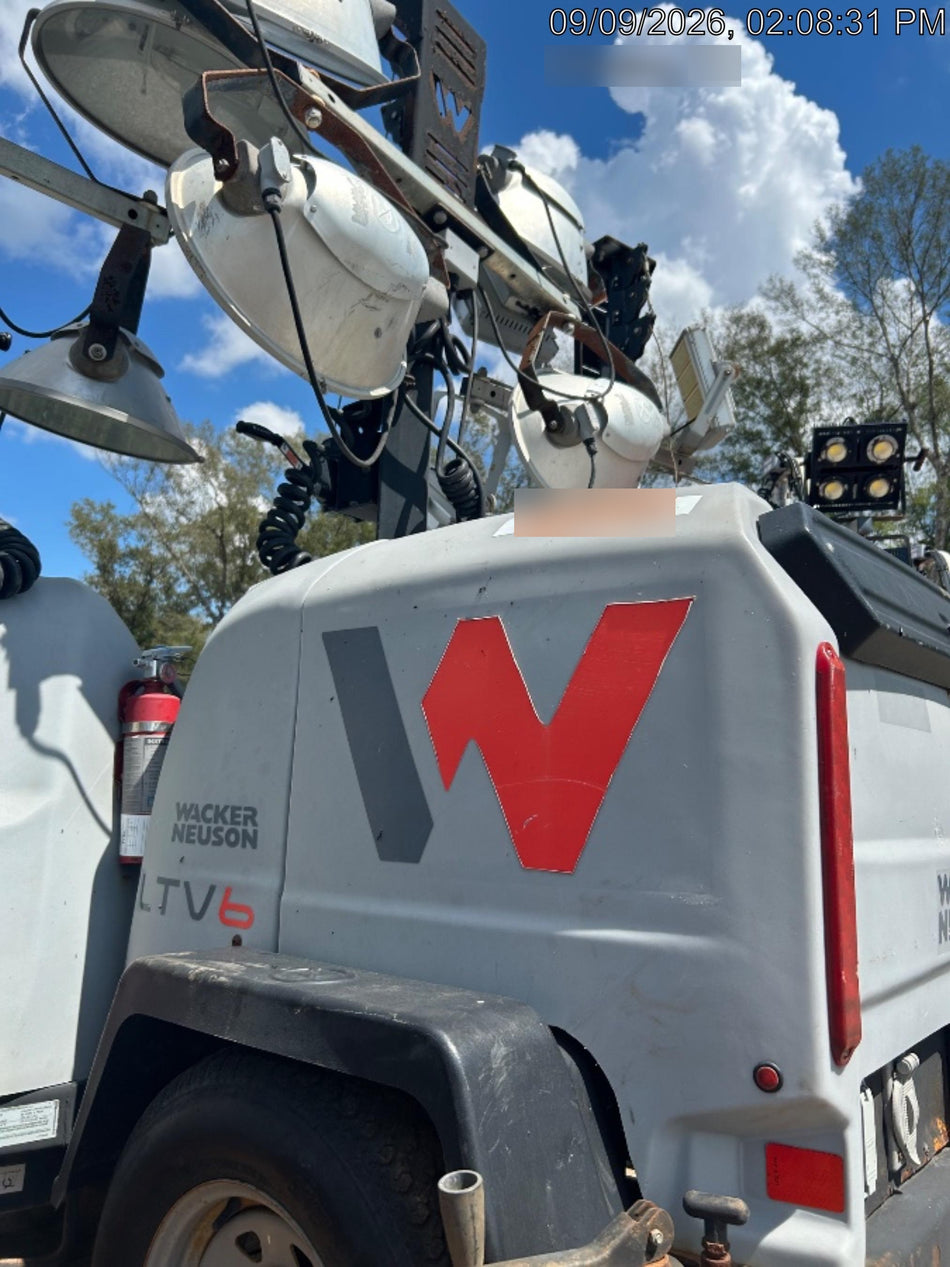 2019 Wacker Neuson LTV6L-MH Wacker Neuson LTV6L Mobile Light Tower w/Fuel Level Sensor Installed