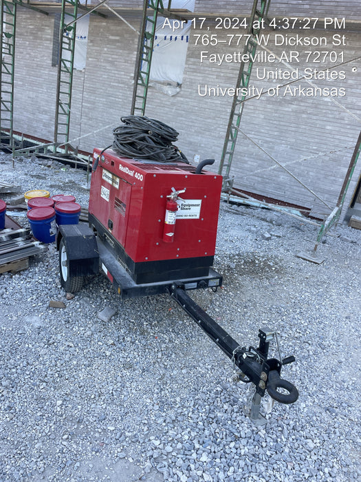 2023 Shindaiwa DGW400MDL Kubota D902 Engine, 23 HP, Dual Op Welder, Wire, Arc, Droop Stick, Tig, and CC Stick Functionality, Simulphase, 3 Phase and 1 Phase Gen Output, Single Axle NB Trlr, Slr Trckl Chrg 12V 12W, Fire Ext