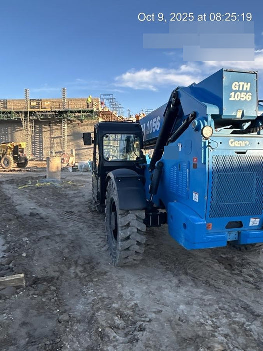 2018 Genie GTH-1056 Genie GTH-1056 w/Enclosed Cab w/HVAC, Work Lights, Solid Tires, Beacon, 60" Carriage and Forks