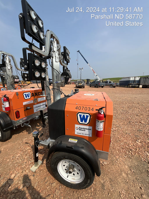 2024 Wanco WLTT-4MM4K Diesel, Deep Sea Controller, Shore Power Plug, Auto Start, (4) 350W LED Floodlights, 4kW Generator, 60 Gal Fuel Tank, 2" Ball, T3