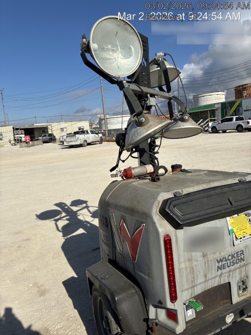 2018 Wacker Neuson LTV6L-MH Wacker Neuson LTV6L Mobile Light Tower w/Fuel Level Sensor Installed