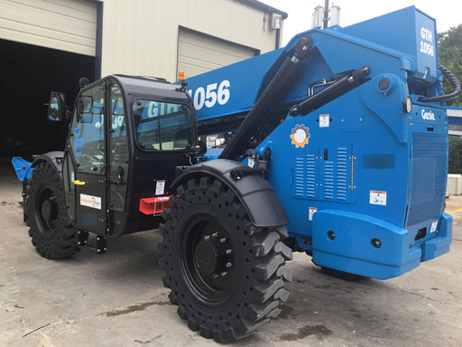 2018 Genie GTH-1056 GTH-1056 w/CAB, Solid Tires, Work Lights, 60" carriage/forks, cab mesh, beacon