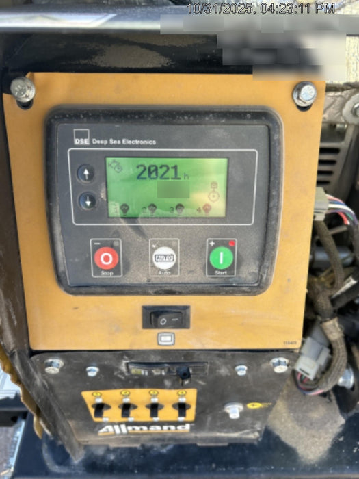 Allmand NLV3GR (4) LED Light Fixture 350W, 23' Vertical Mast, 3kW Prime, Towable, Deep Sea L401, Leveling Jacks, Yanmar T4F 5.8hp