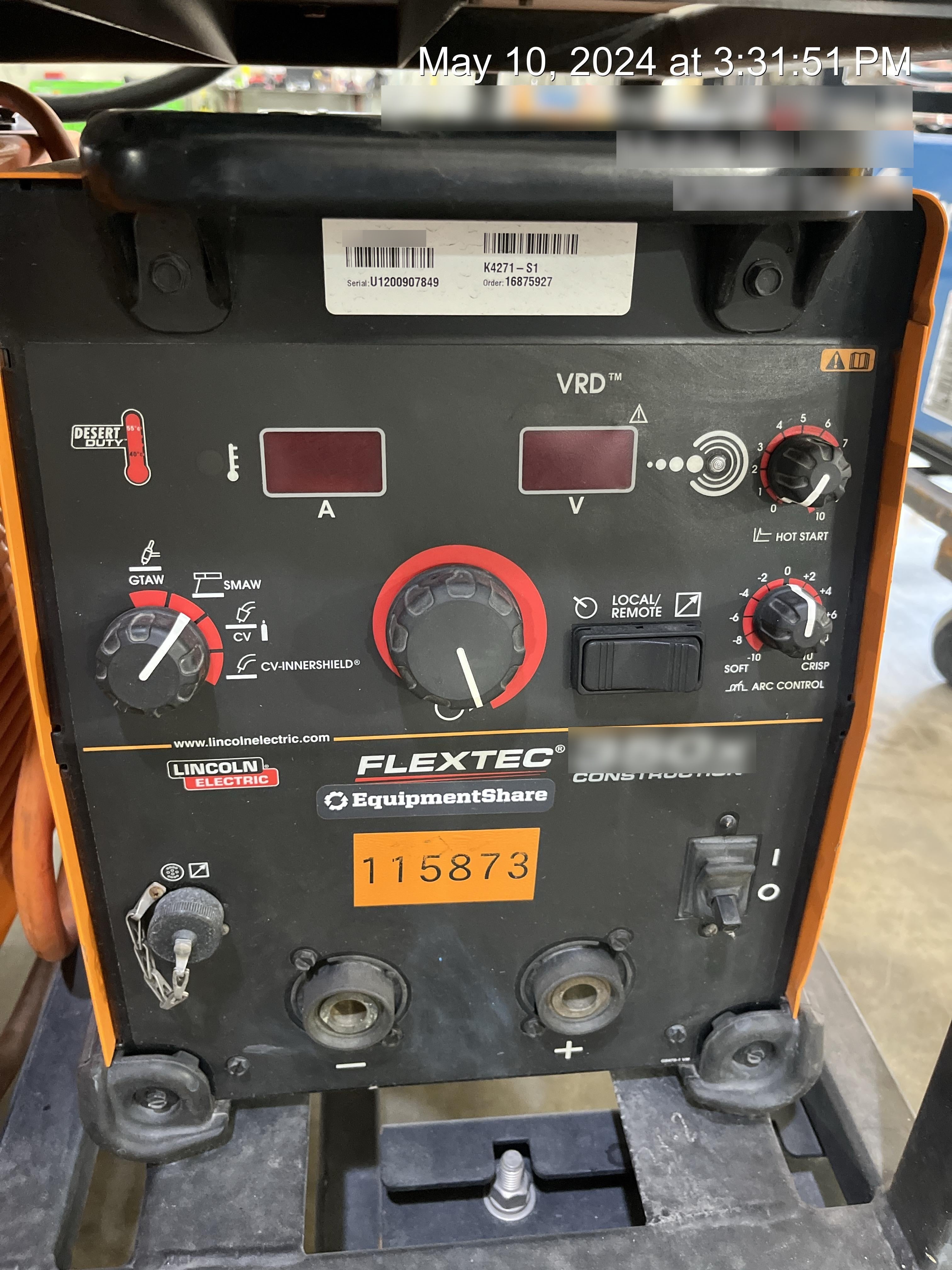 2020 LINCOLN ELECTRIC FLEXTEC 350X