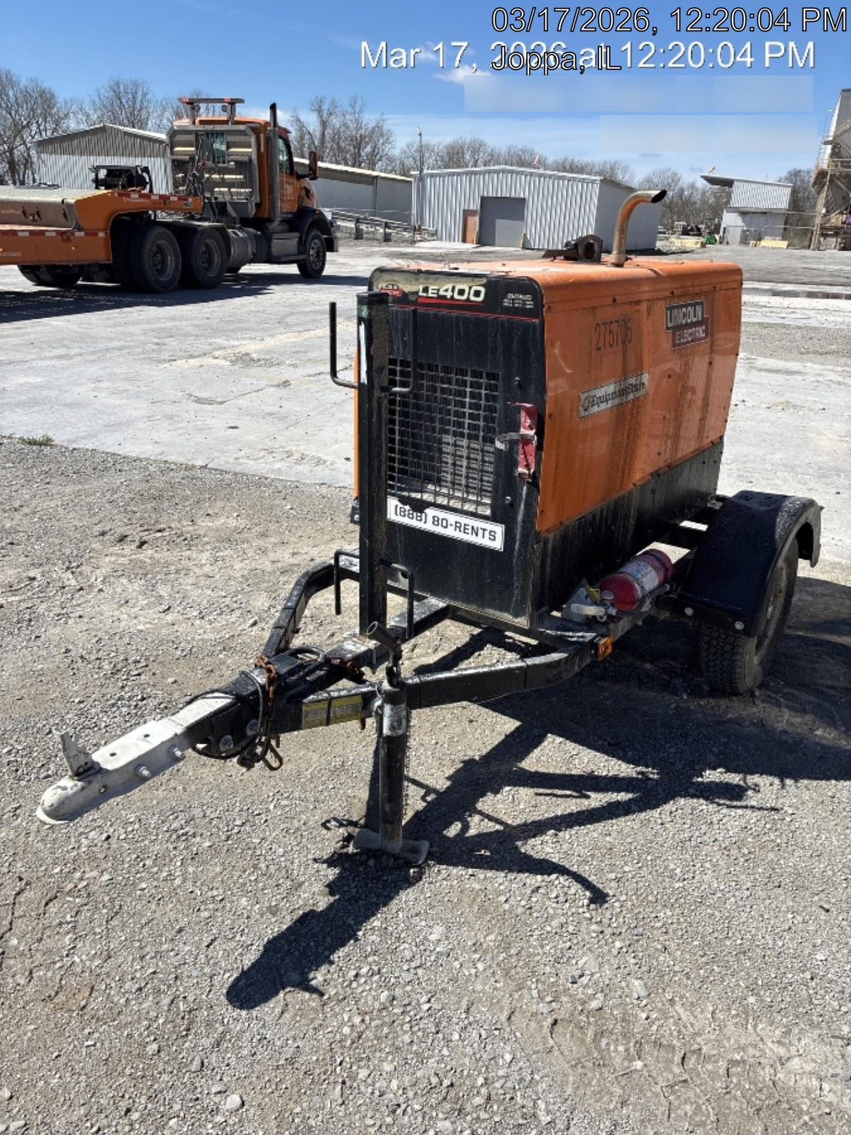 2022 Lincoln Electric LE400 Kubota V1505, Trlr, Cable Rack, Light Kit, ES Decals, T3