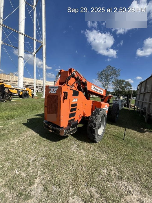 2019 Skytrak 6036 Cab/Heat/Air, Solid Tires, LED Work Lights, Beacon w/50" Carriage, 48" Pallet Forks