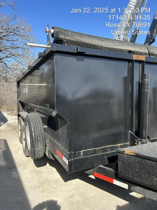 2024 TEXAS PRIDE TRAILERS 14'L x 7'W 5 Cu Yd Trunnion Hydraulic Dump