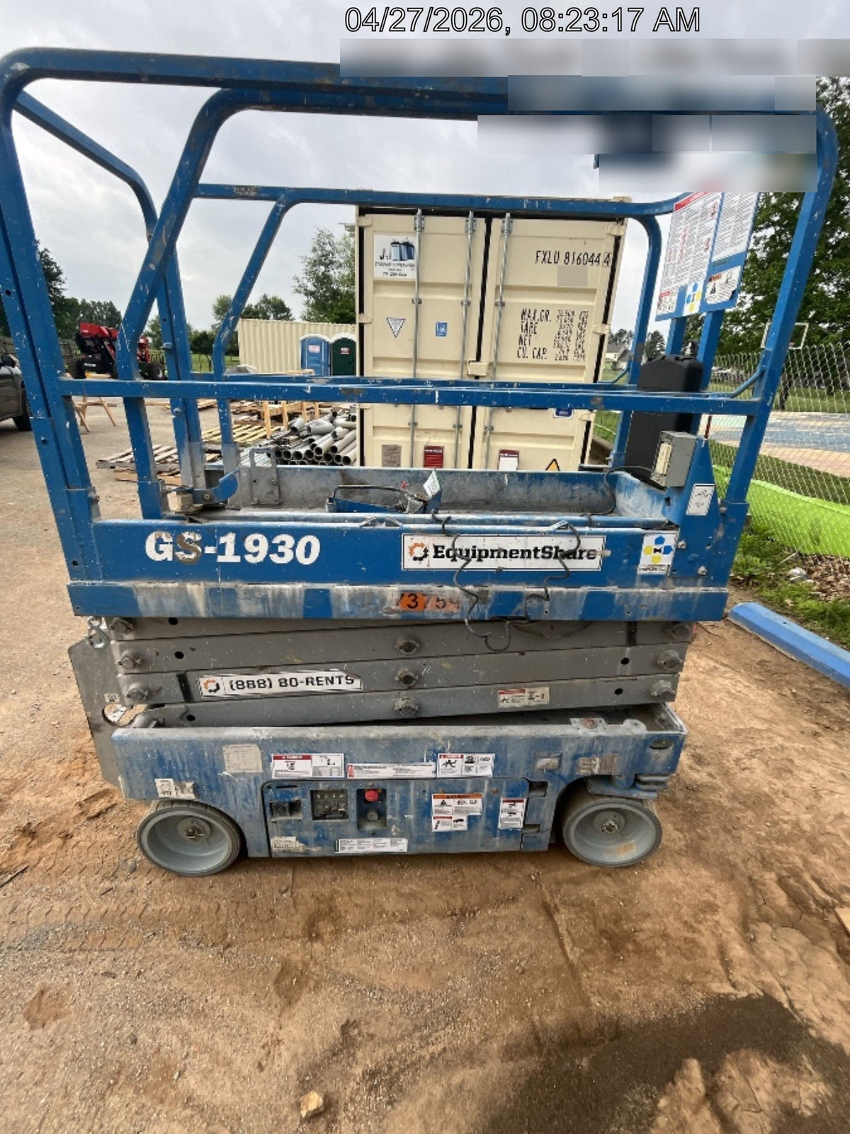 2020 Genie GS-1930 Fixed rails with chain entry gate - Pre A92.20