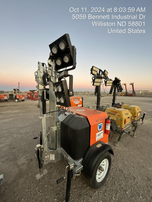 2024 Wanco WLTT-4MM4K Diesel, Deep Sea Controller, Shore Power Plug, Auto Start, (4) 350W LED Floodlights, 4kW Generator, 60 Gal Fuel Tank, 2" Ball, T3