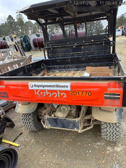 2022 Kubota RTV-X1140W-H Plastic Canopy, Windshield Acrylic Clear, LED Strobe Light, Wire Harness Kit, Back up Alarm