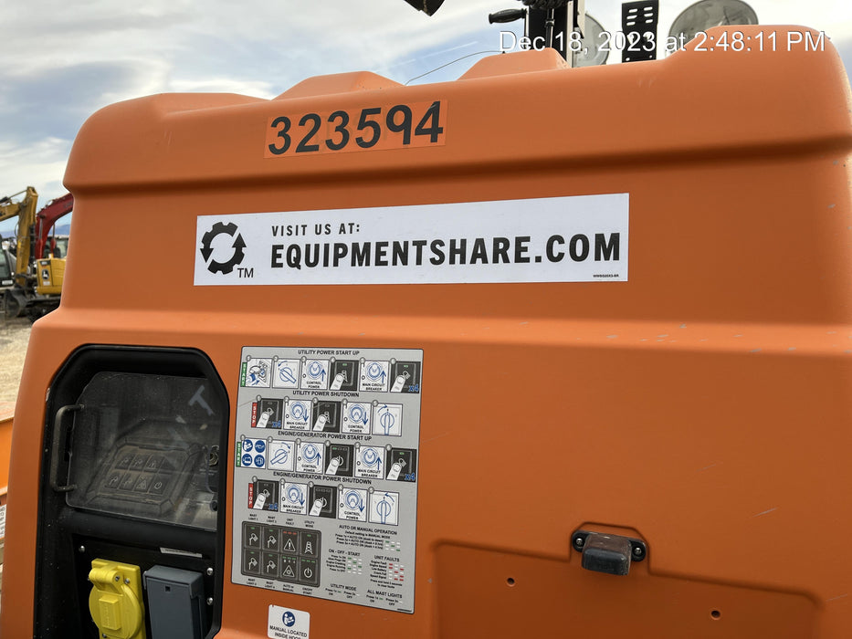 2023 Generac MLT2 Diesel, Flex Switch 120V Input, Powerzone Controller, (4) 320W LED Lights, 4kW Generator, 39.9 Gal Fuel Tank, 2" Ball, T3