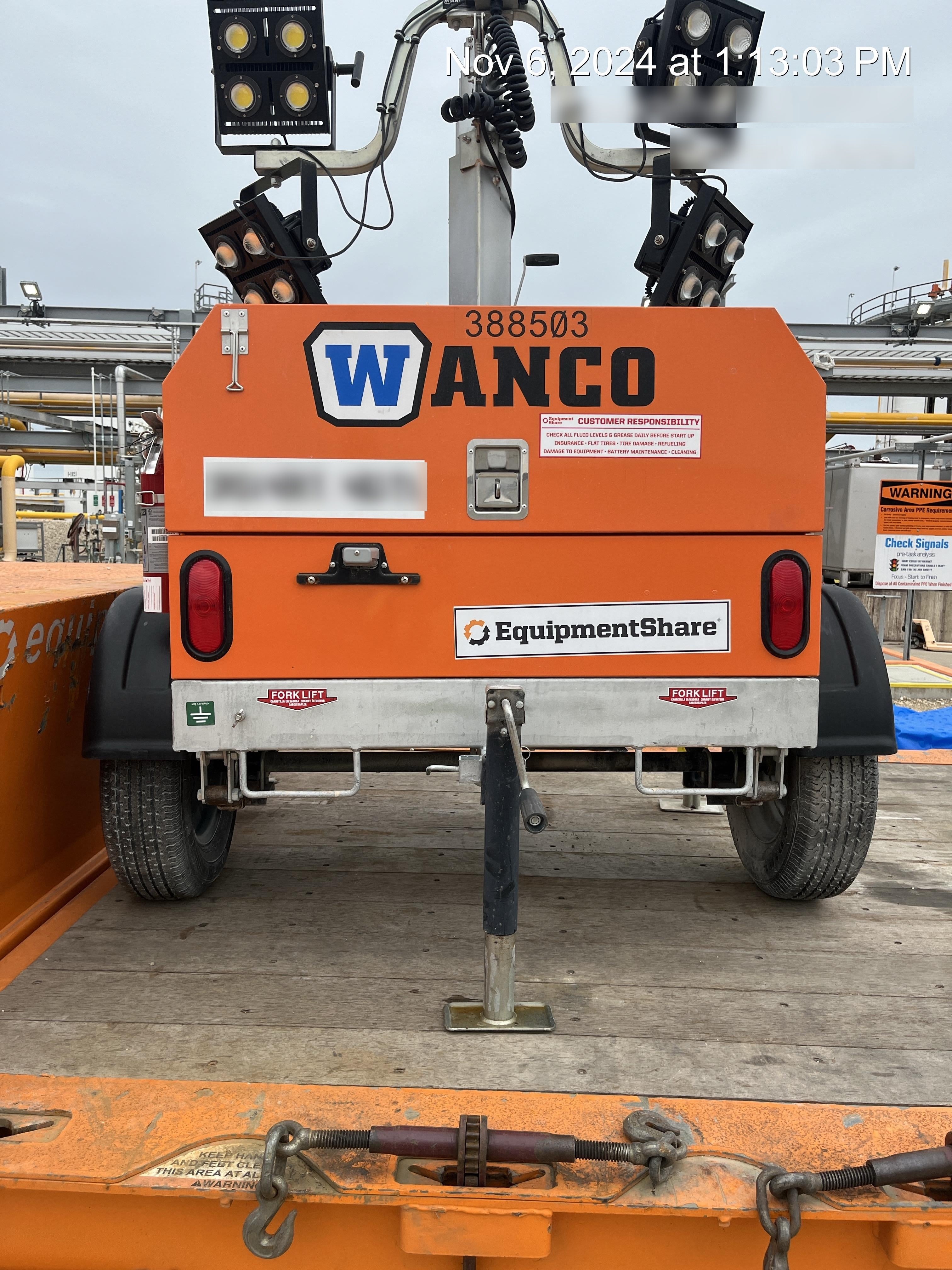 2024 Wanco WLTT-4MM4K Diesel, Deep Sea Controller, Shore Power Plug, Auto Start, (4) 350W LED Floodlights, 4kW Generator, 60 Gal Fuel Tank, 2" Ball, T3