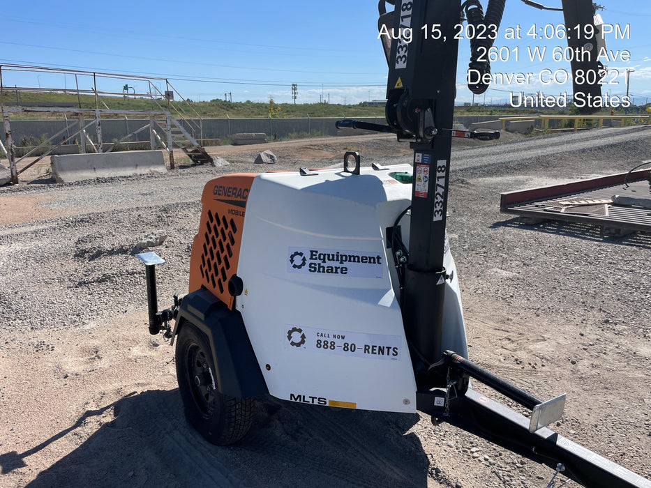 2023 Generac MLT2 Diesel, Flex Switch 120V Input, Powerzone Controller, (4) 320W LED Lights, 4kW Generator, 39.9 Gal Fuel Tank, 2" Ball, T3