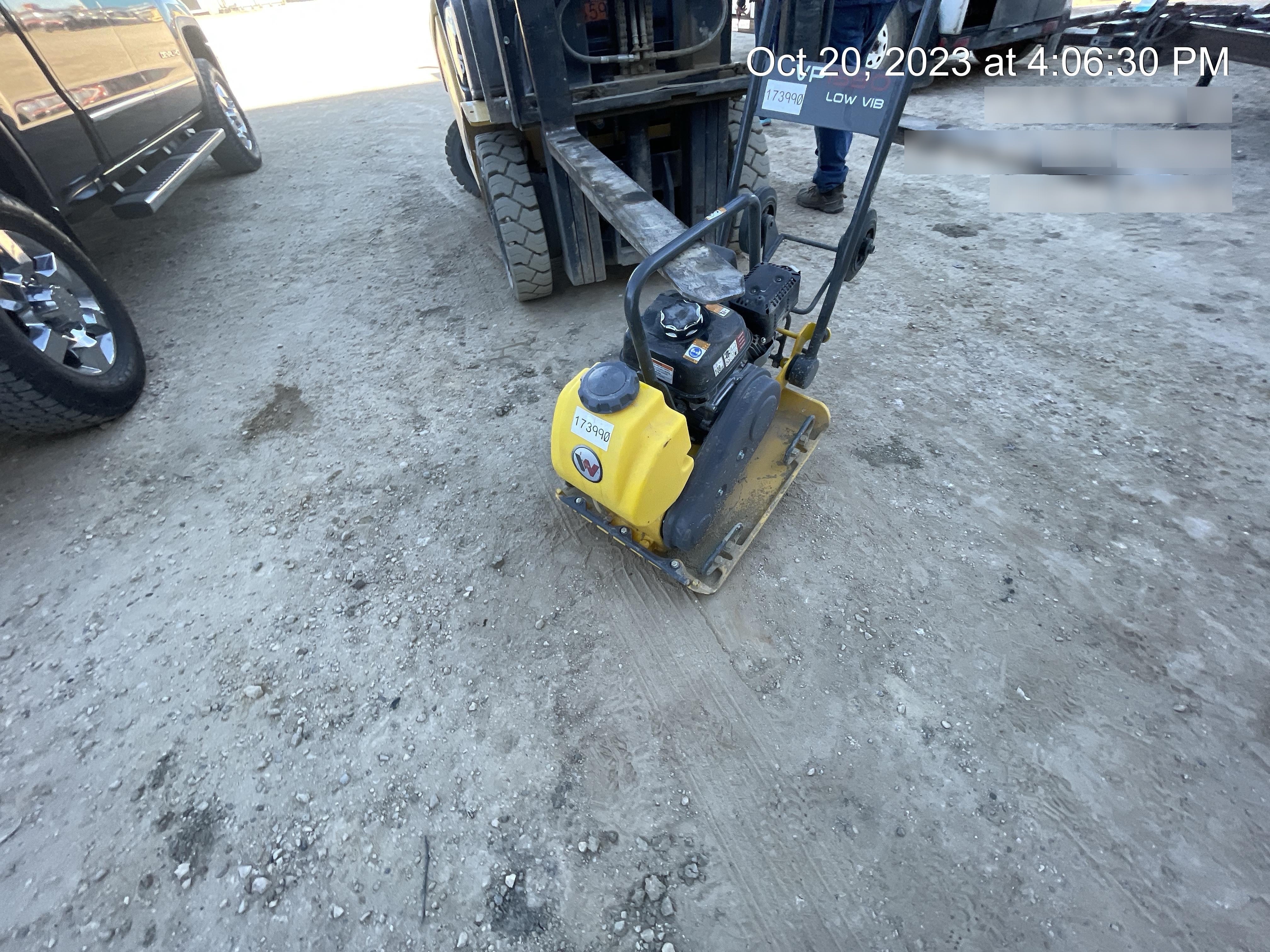 2021 Wacker Neuson VP1550AW Plate Compactor w/ Water Tank