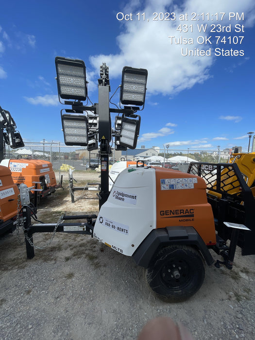 2023 Generac MLT2 Diesel, Flex Switch 120V Input, Powerzone Controller, (4) 320W LED Lights, 4kW Generator, 39.9 Gal Fuel Tank, 2" Ball, T3