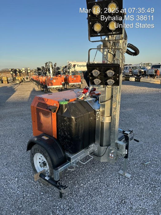 2024 Wanco WLTT-4MM4K Diesel, Mitsubishi L2E, 9.0HP @1800 rpm, Deep Sea Controller, Shore Power Plug, Auto Start, (4) 350W LED Floodlights, 4kW Generator, 60 Gal Fuel Tank, 2" Ball, T3