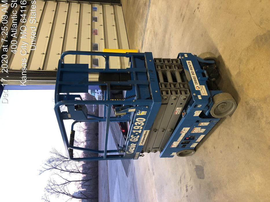 2018 Genie GS-1930 Genie GS-1930 w/Fixed Rail, Chain Entry