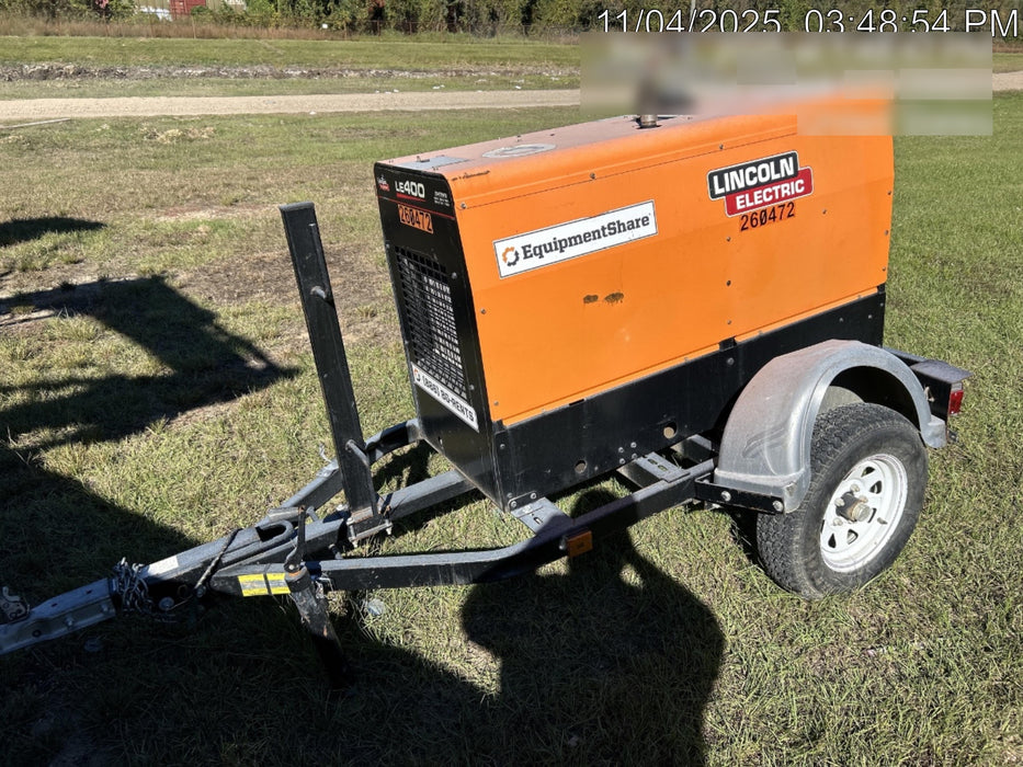 2022 Lincoln Electric LE400 Kubota V1505, Trlr, Cable Rack, Light Kit, ES Decals, T3