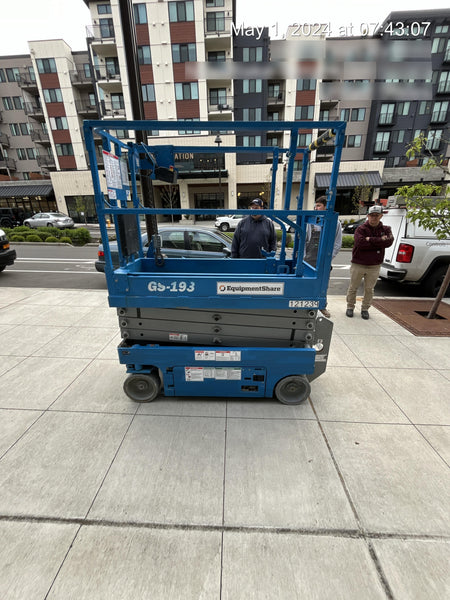 2020 Genie GS-1930 Solid Non Marking Tires, Beacon, Folding rails with half height swing gate, Telematics