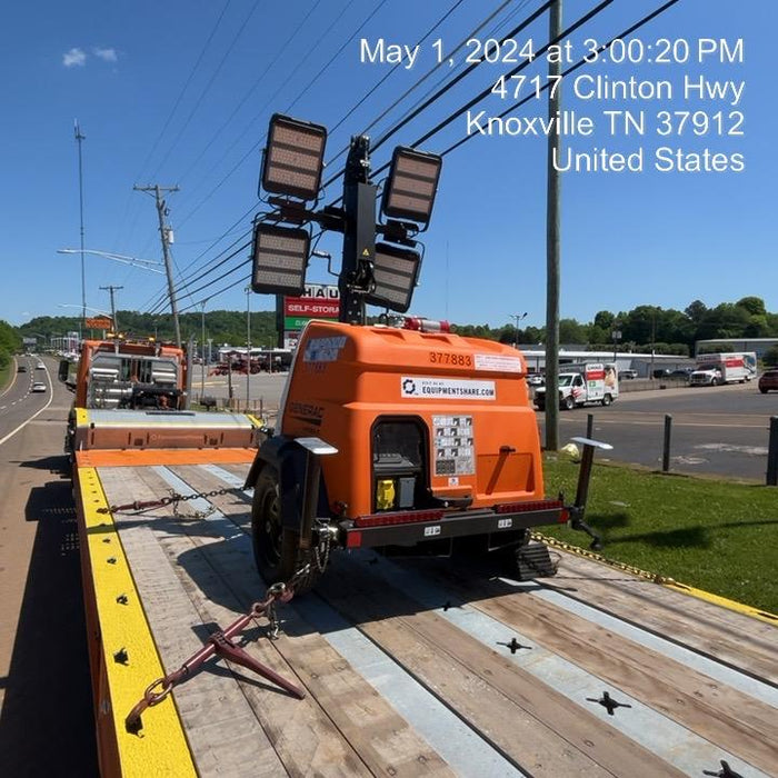 2023 Generac MLT2 Diesel, Flex Switch 120V Input, Powerzone Controller, 
(4) 320W LED Lights, 4kW Generator, 39.9 Gal Fuel Tank, 2" Ball, T3