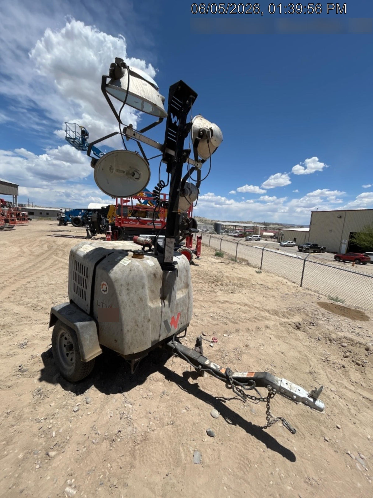 2019 Wacker Neuson LTV6L-MH Wacker Neuson LTV6L Mobile Light Tower w/Fuel Level Sensor Installed
