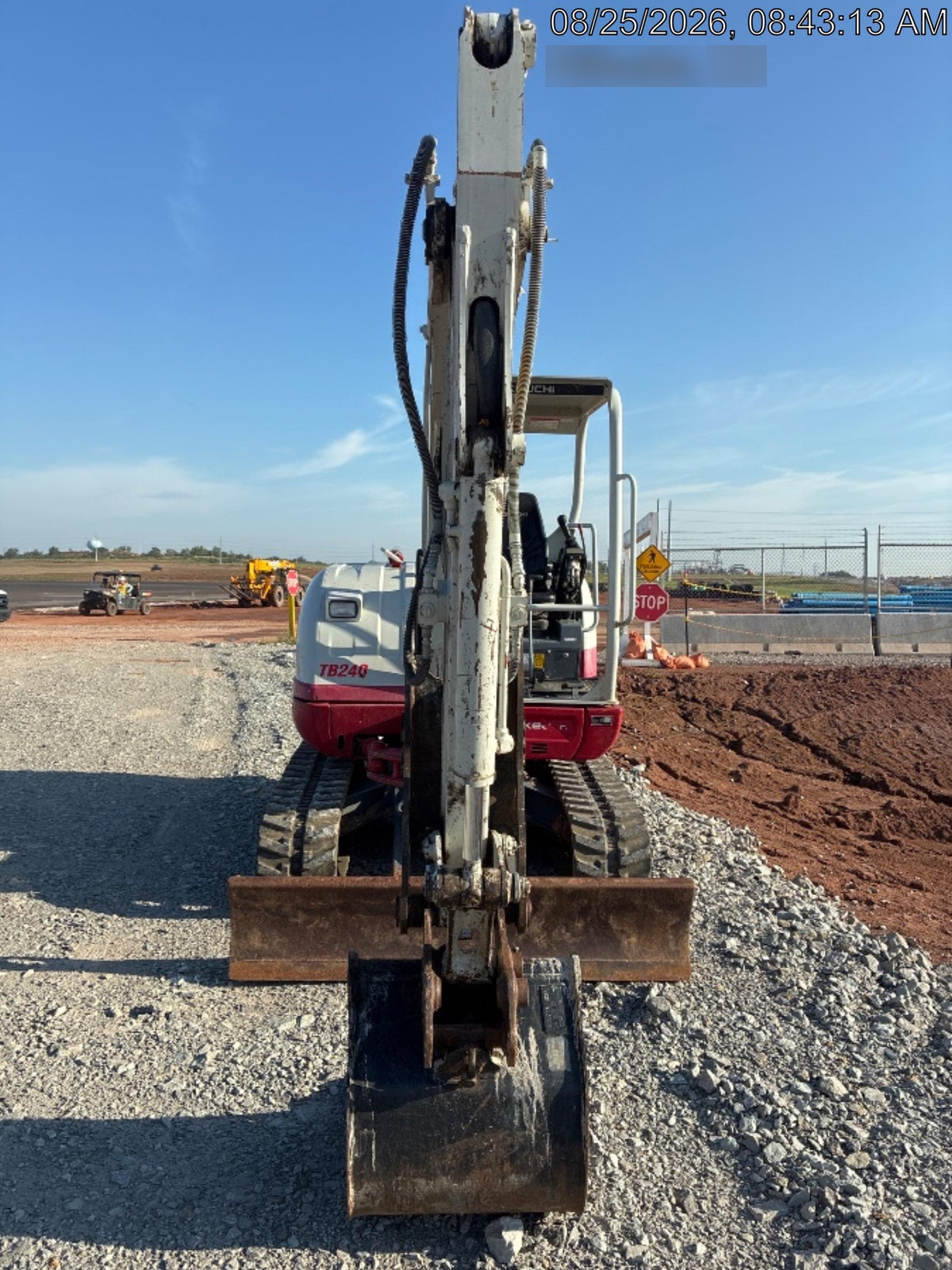 2019 Takeuchi TB240 Takeuchi TB240 Canopy w/Rubber Tracks, Auxiliary Hydraulics, Manual QC, Hydraulic Thumb, 12/18/24" Buckets