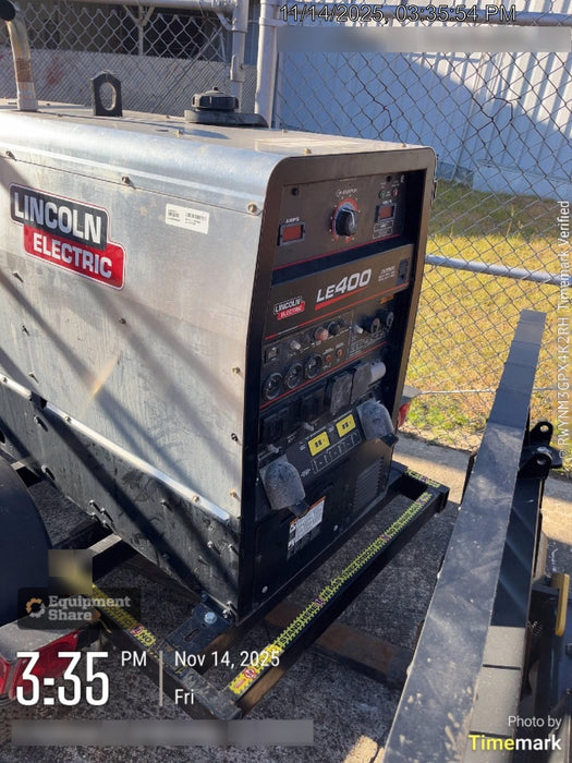 2024 Lincoln Electric LE400 Kubota V1505, Trlr, Cable Rack, Light Kit, ES Decals, T3